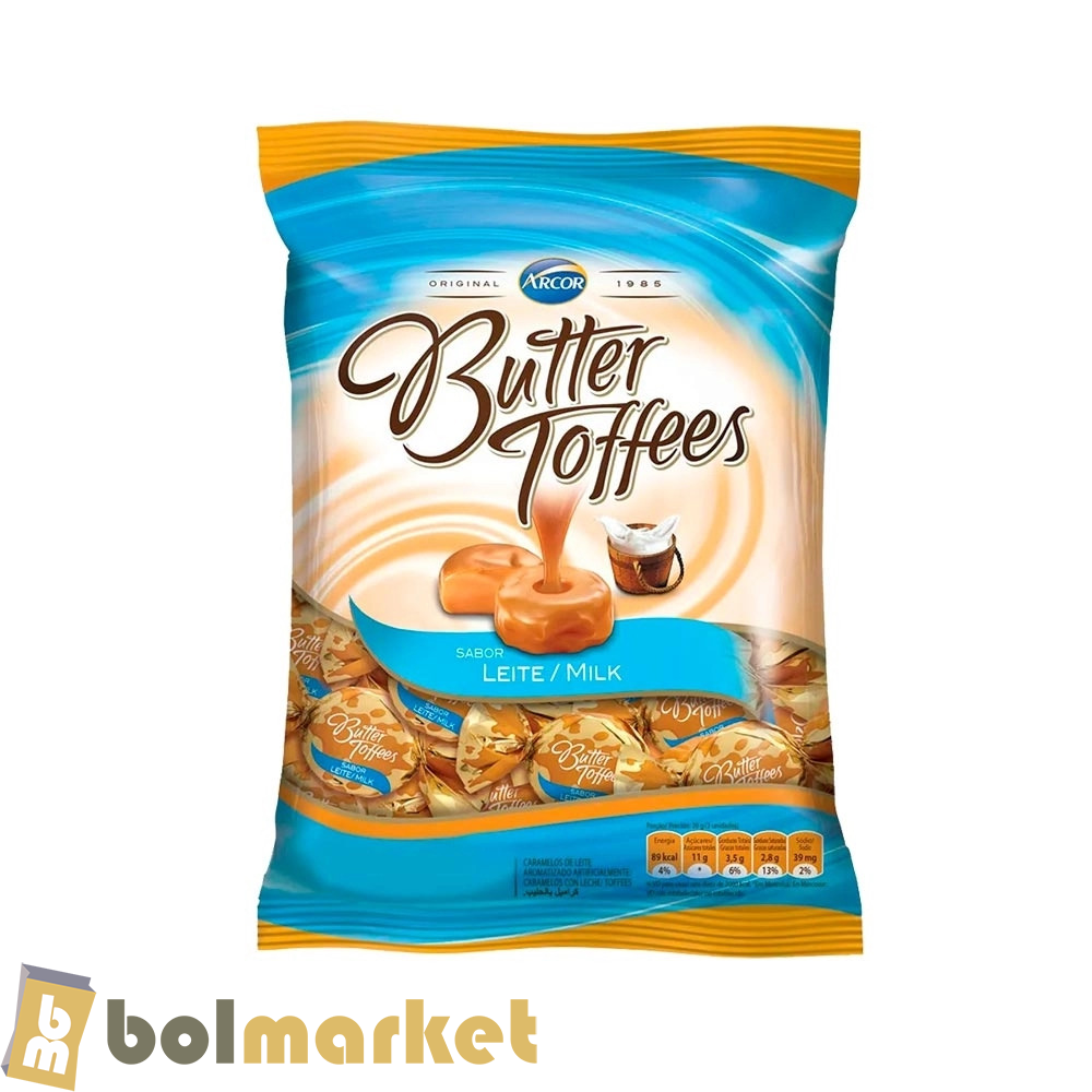 Arcor - Butter Toffees - Caramelos sabor a Leche - 17.63 oz (500g)