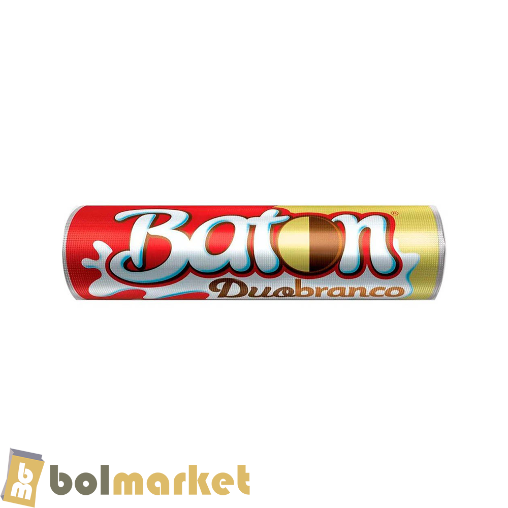 Garoto - Chocolate Baton - Chocolate con Leche y Chocolate Blanco - (16g)