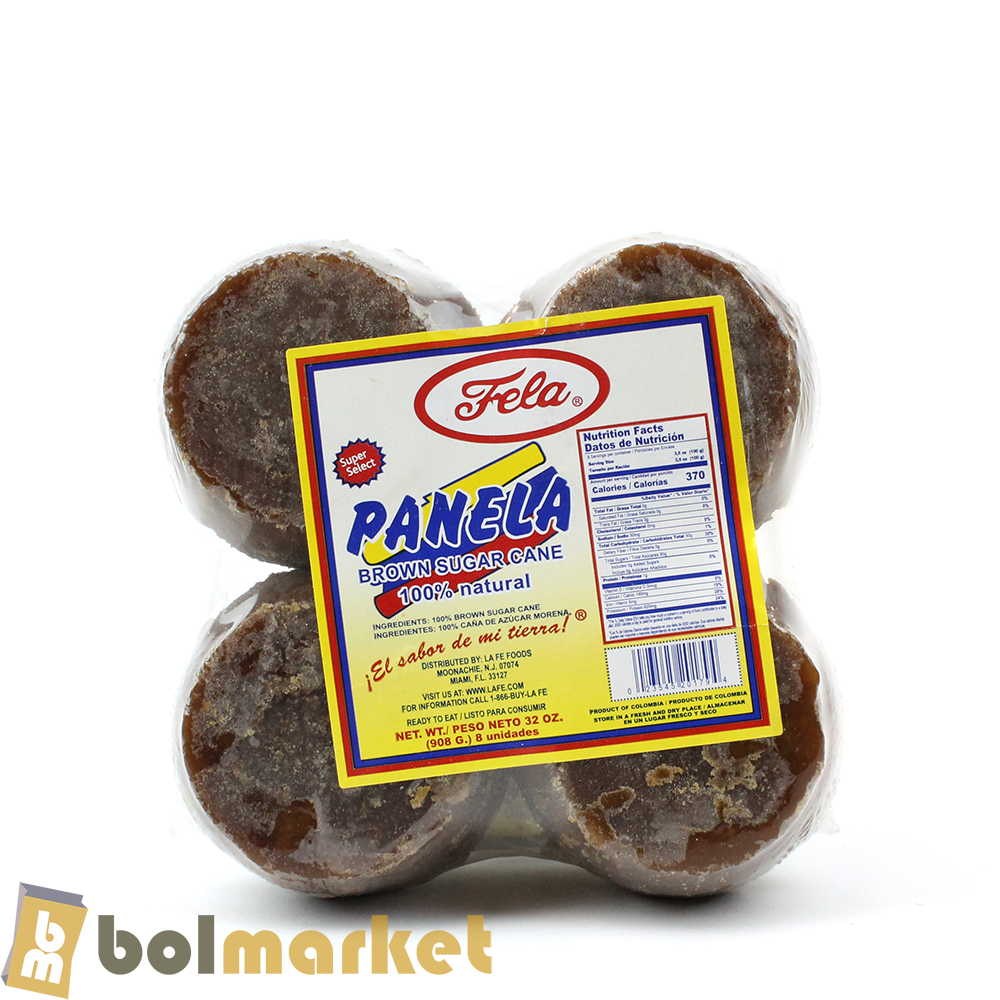 La Fe - Panela - Caña de Azúcar Morena - 32 oz (908g)