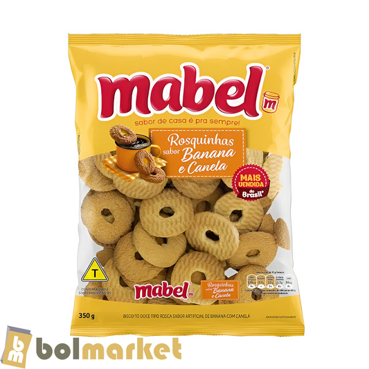 Mabel - Rosquitas con sabor a Plátano y Canela - 12.35 oz (350g)