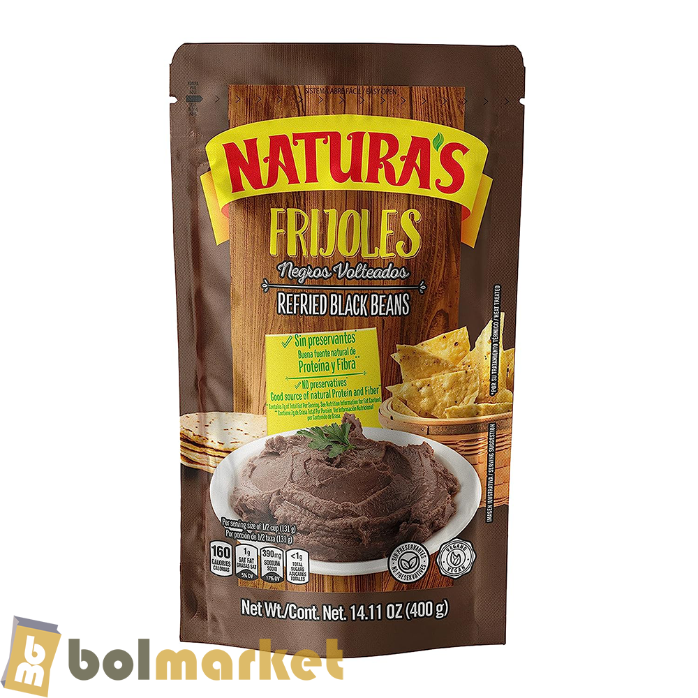 Natura's - Frijoles Negros Volteados - 14.11 oz (400g)