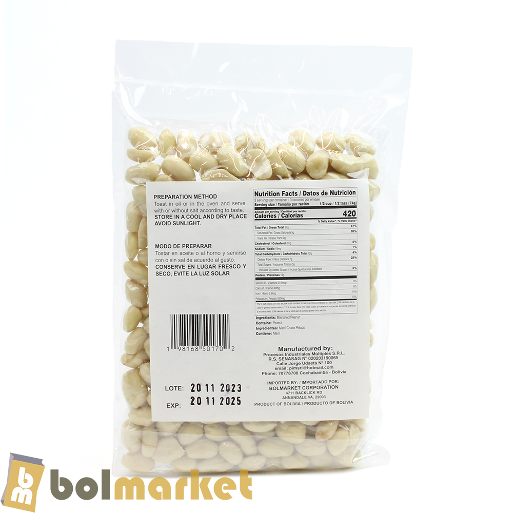 P.I.M. - Mani Crudo Pelado - 7.79 oz (221g)