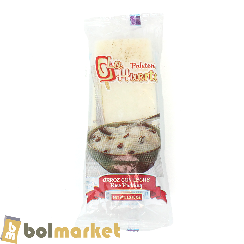 Paletería La Huerta - Paleta de helado - Arroz con Leche - 3.5 fl oz