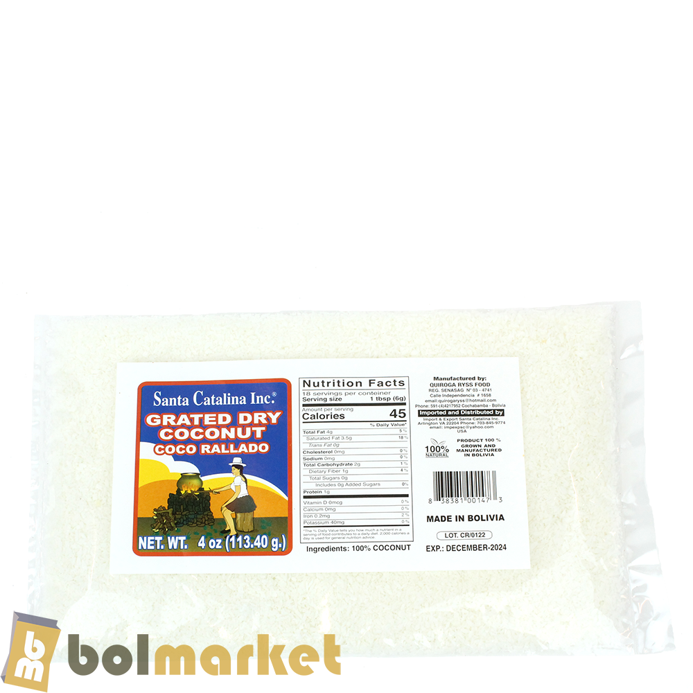 Santa Catalina - Shredded Coconut - 4 oz (113.40g)