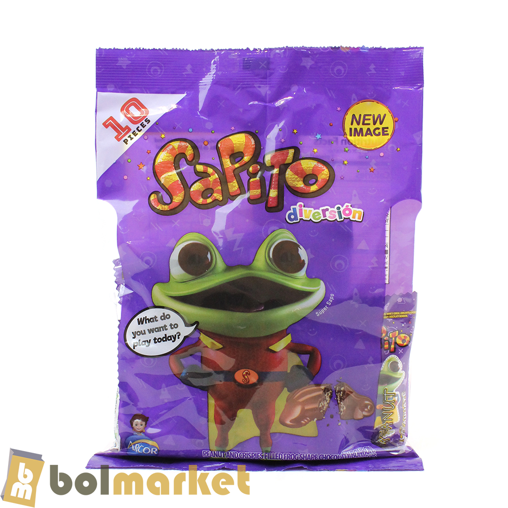 Arcor - Chocolate Sapito Cacahuate - Bag of 10 pcs - 3.53 oz (100g)