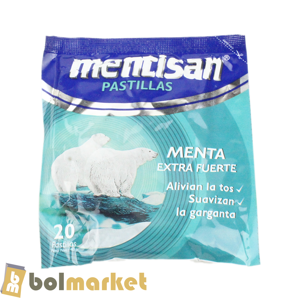 Bolmarket - Pastillas Mentisan - 20 pastillas - 40g