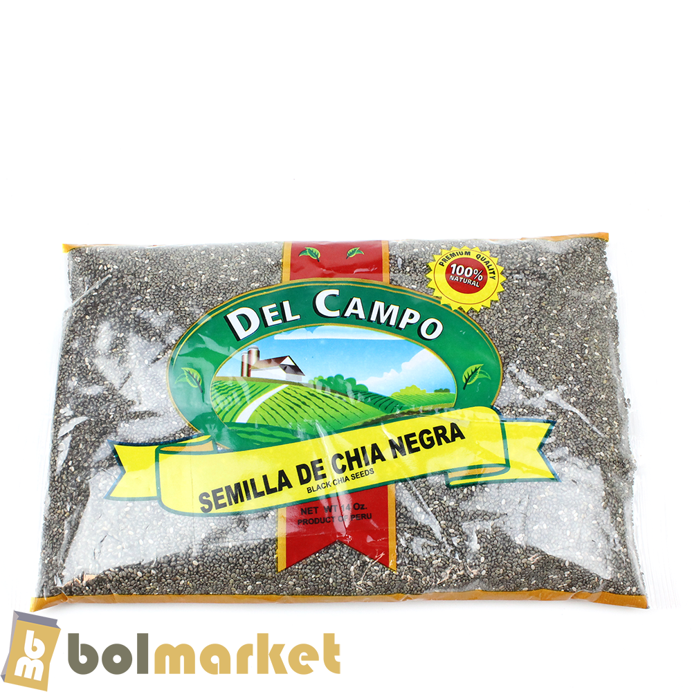 Del Campo - Chia - Semilla de Chia Negra - 14 oz (396.89g)