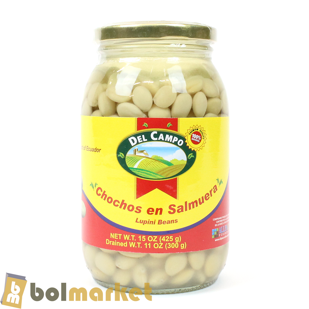 Del Campo - Chochos en Salmuera - Tarhui - 15 oz (425g)