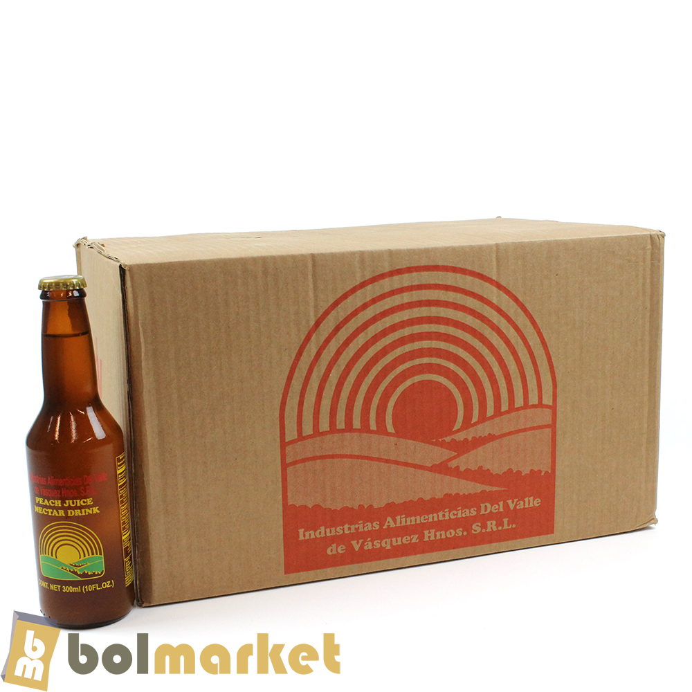 Del Valle - Peach Juice - Case of 24 Bottles of 10 fl oz (300mL)