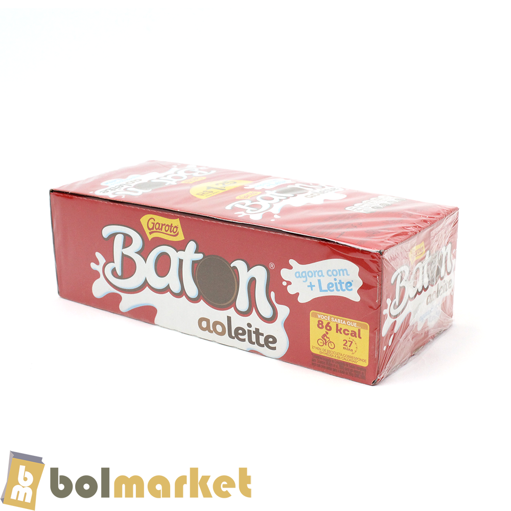 Garoto - Chocolate Baton - Caja de 30 pzs - 1.05 lb (480g)
