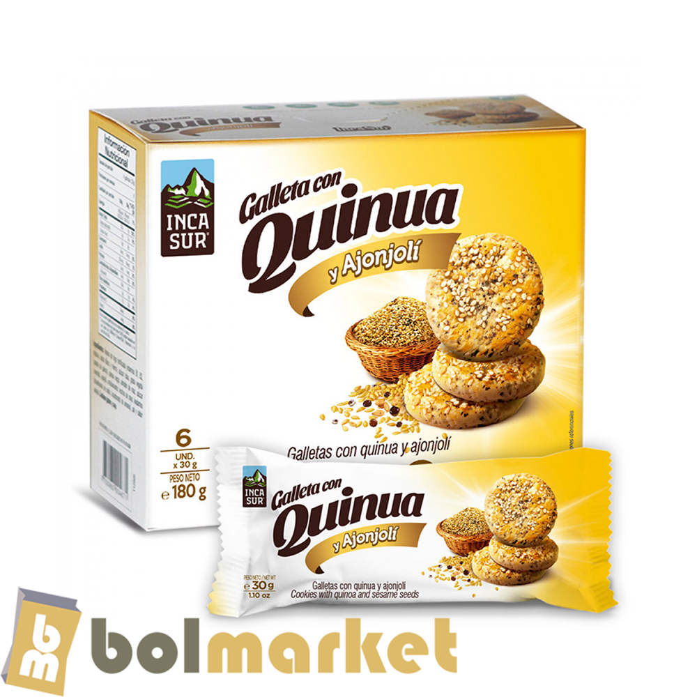 Inca Sur - Cookie with Quinoa and Sesame - 6.35 oz (180g)