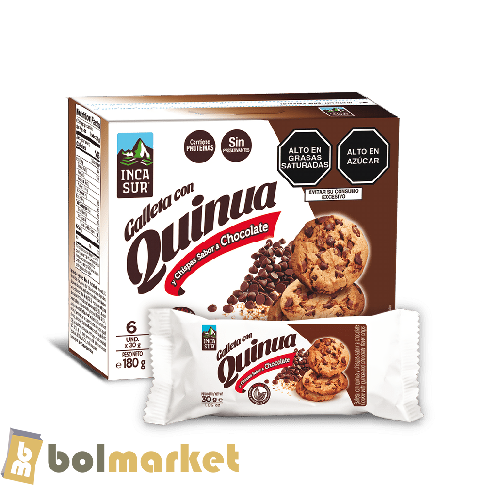 Inca Sur - Cookie with Quinoa and Chocolate Chips - 6.35 oz (180g)