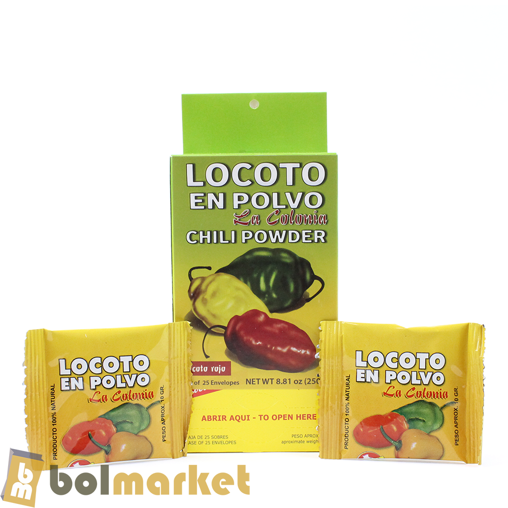La Colonia - Locoto en Polvo - Caja de 25 sobres - 8.81 oz (250g)