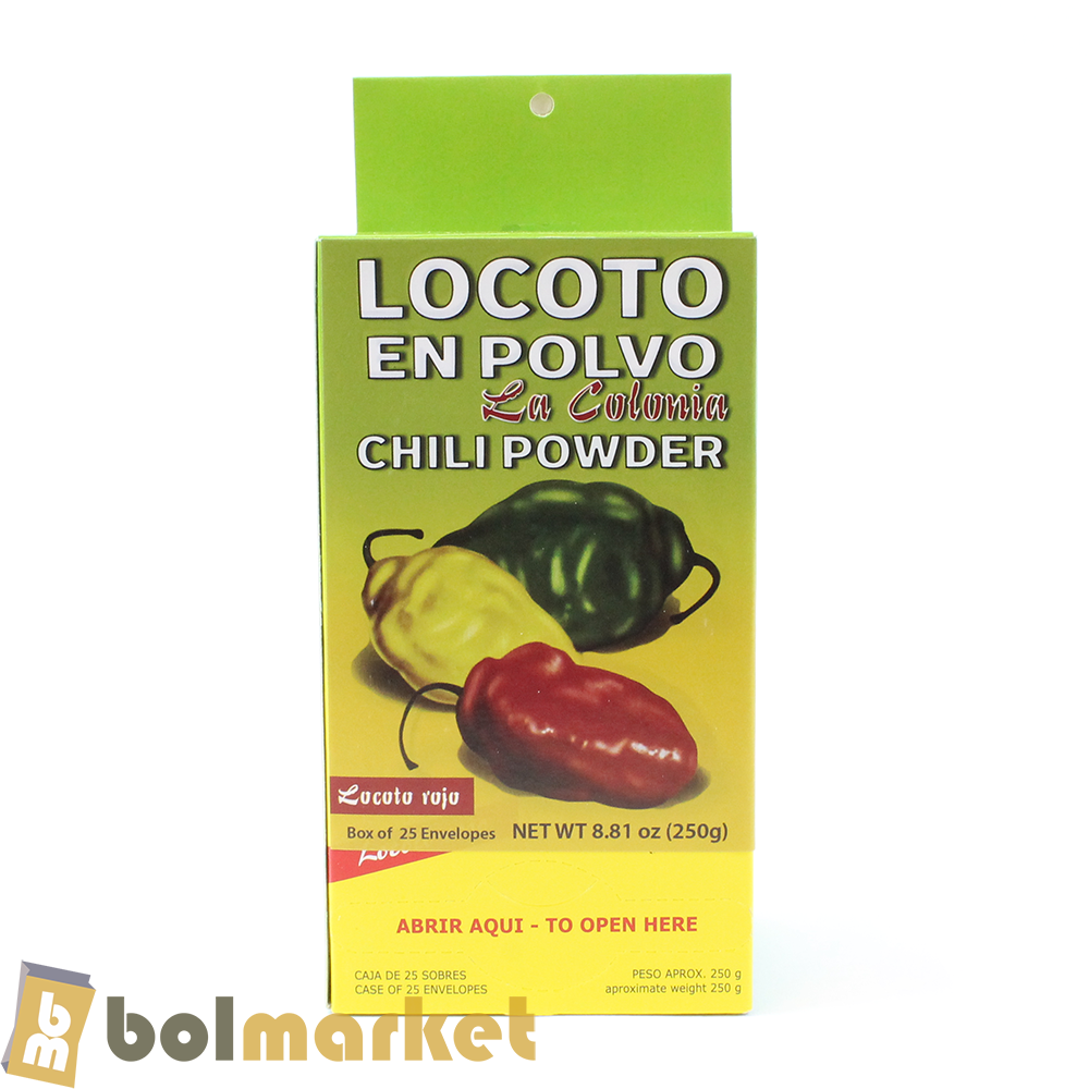 La Colonia - Locoto en Polvo - Caja de 25 sobres - 8.81 oz (250g)