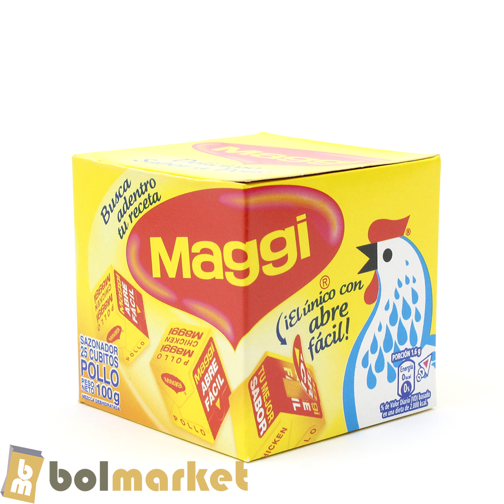Maggi - Seasoning Chicken Cubes - Box of 25 cubes - 3.52 oz (100g)