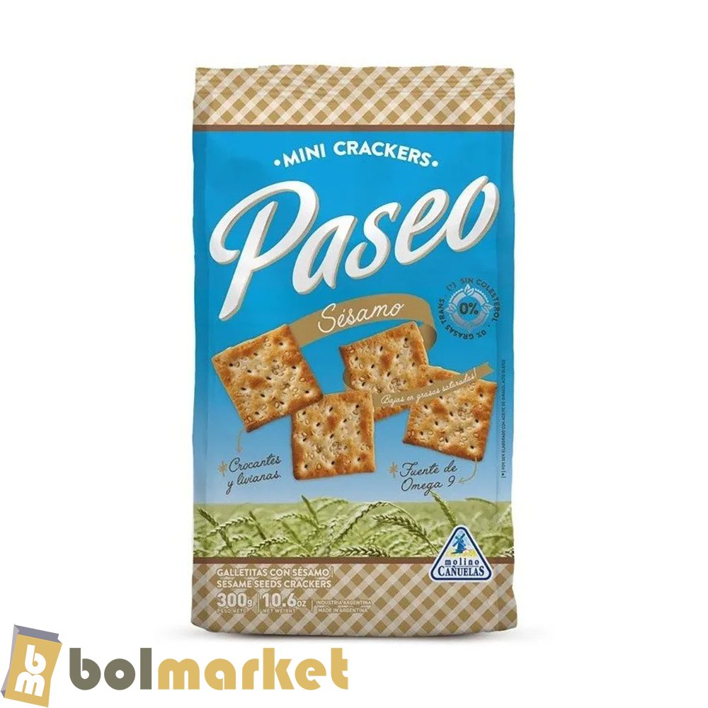 Paseo - Galletas de Sesamo - 10.6 oz (300g)