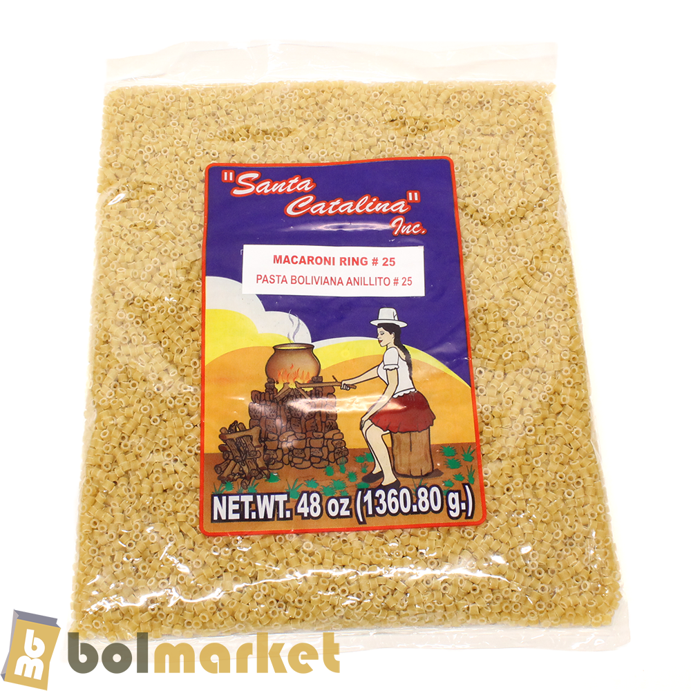Santa Catalina - Bolivian Pasta - Macarron Anillito # 25 - 48oz (1360.80g)