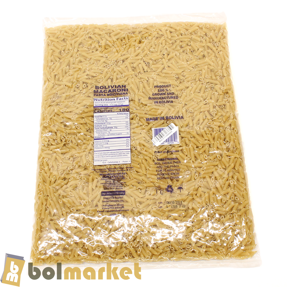 Santa Catalina - Bolivian Pasta - Macarron Fosforito # 12 - 48oz (1360.80g)