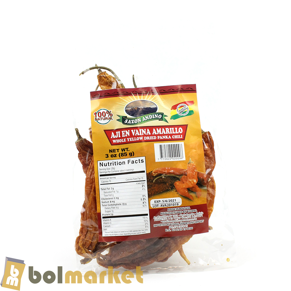 Andean Seasoning - Aji in Yellow Pod - 3 oz (85g)