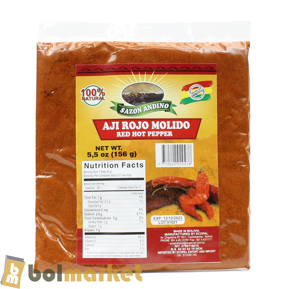 Sazon Andino - Aji Rojo Molido - 5.5 oz (156g)