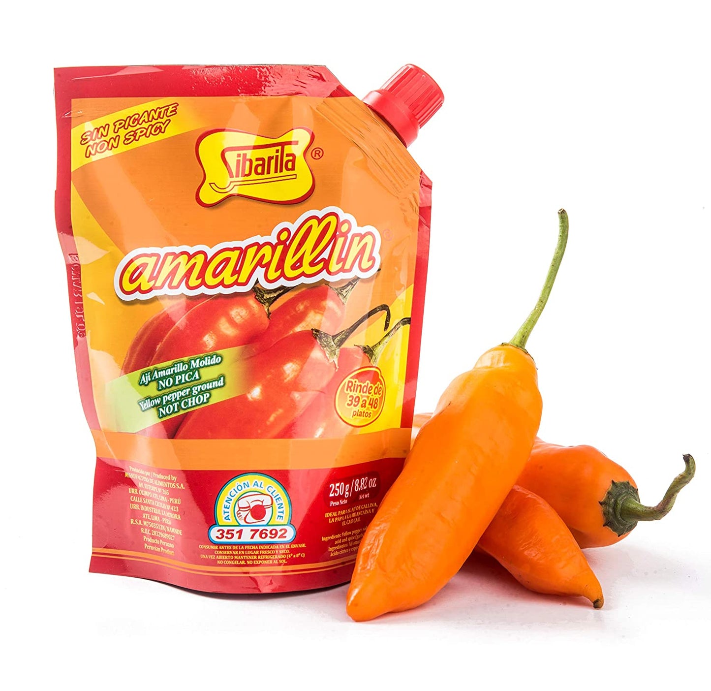 Sibarita - Amarillin - Aji Amarillo Molido Sin Picante - 8.82 oz (250g)