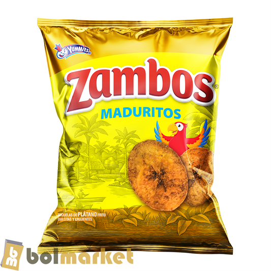 Zambos - Chips de Platano Dulce - Maduritos - 4.9 oz (140g)
