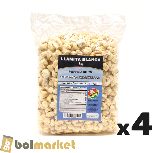 Llamita Blanca - Tostado Pasankalla - 24 oz (680 g) - Paquete de 4