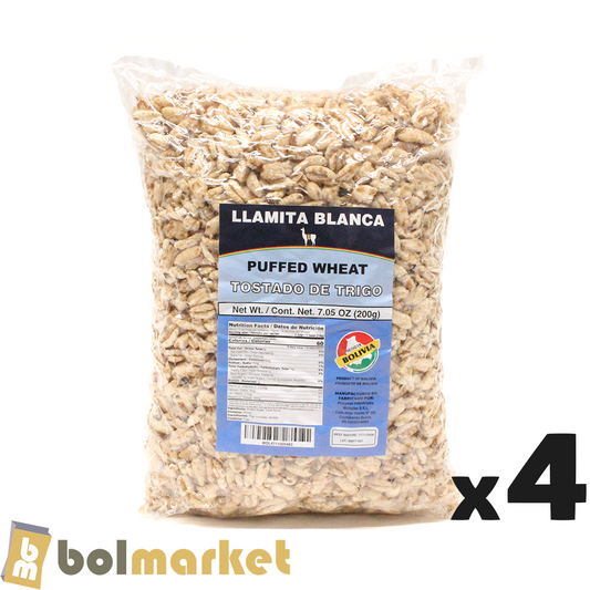 Llamita Blanca - Tostado de Trigo - 28.21 oz (800 g) - Paquete de 4