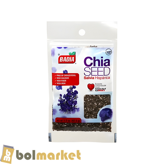 Badia - Semillas de Chia - Salvia Hispánica - 1.5 oz (42.5g)