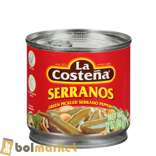 La Costeña - Serranos - 12 oz (340g)