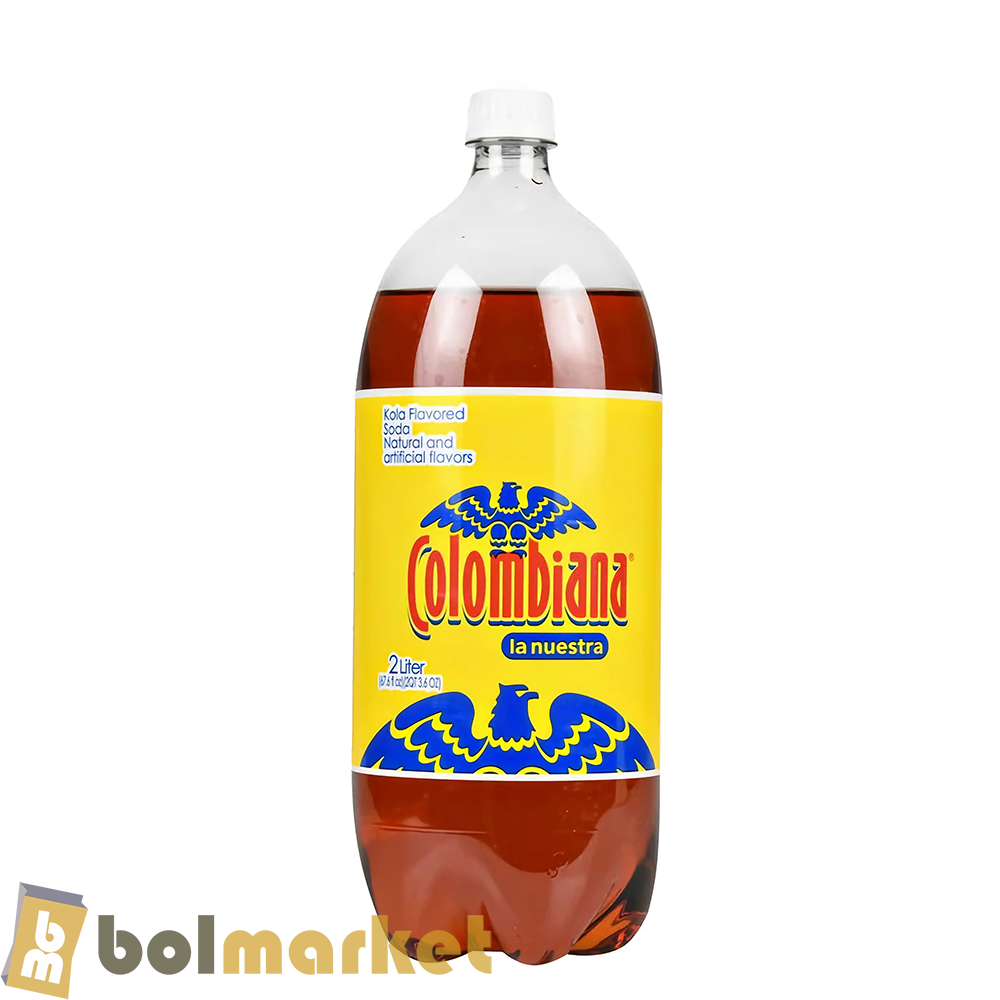 La Nuestra - Colombiana Kola - Botella de Soda - 67.6 fl oz (2 Litros)