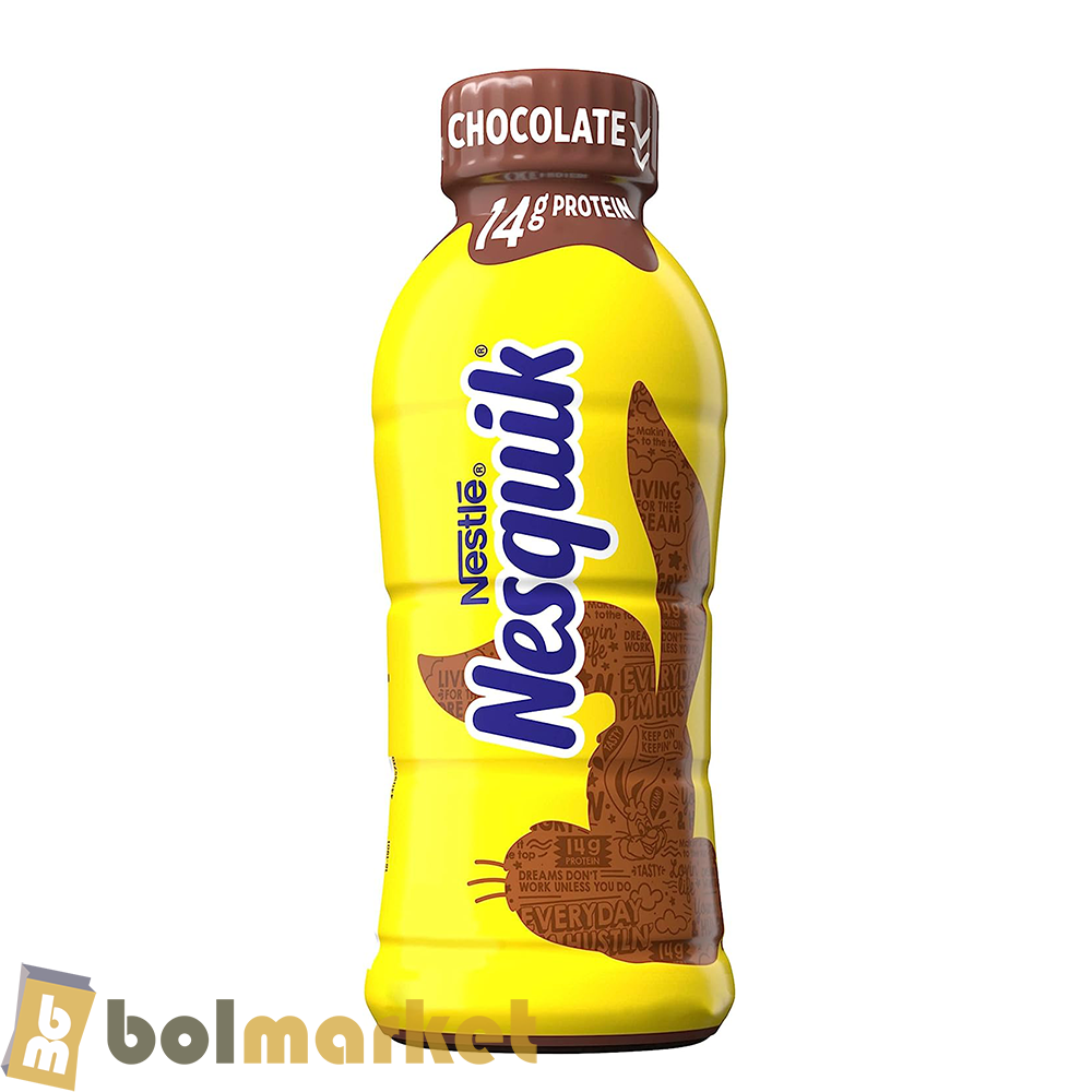 Nestle - Nesquik - Leche Chocolatada Baja en Grasa - 14 fl oz (414mL)