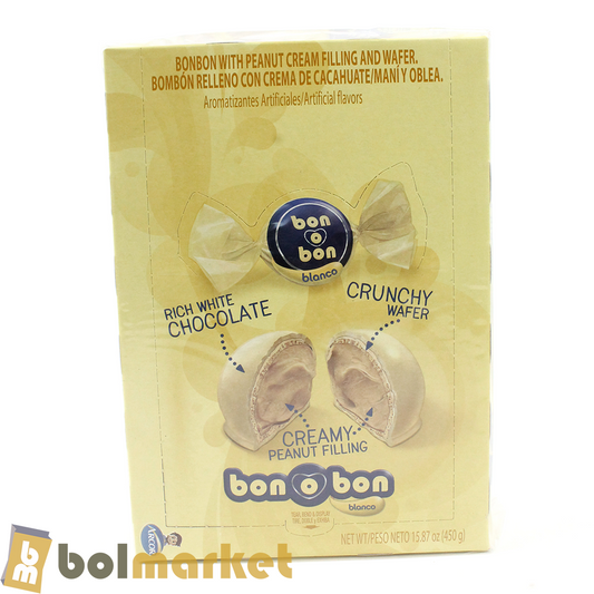 Arcor - Bon o Bon White Chocolates - 15.87 oz (450g)