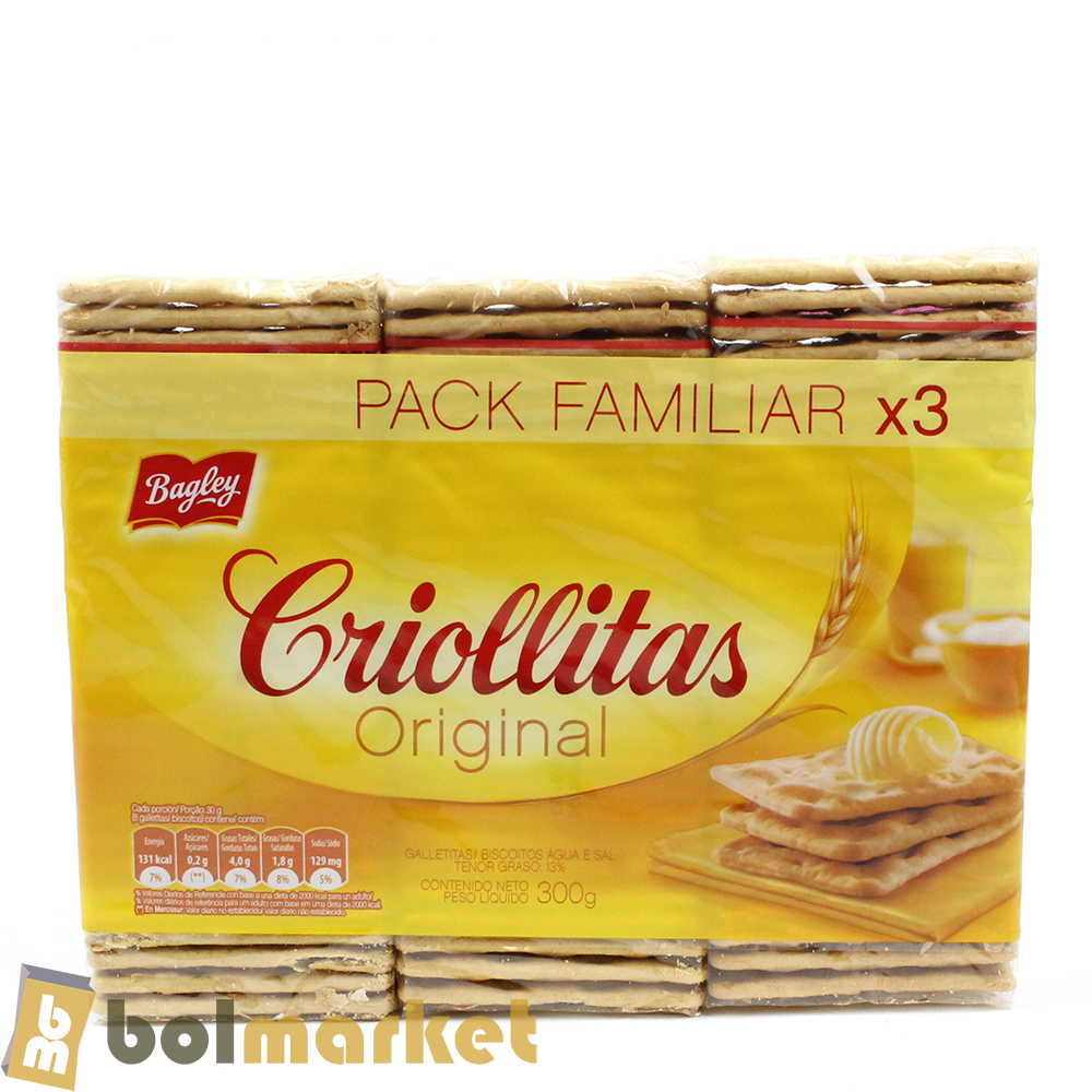 Bagley - Criollitas Original Cookies - 3 Pack - 10.6 oz (300g)