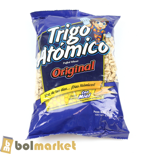 Cereales Atomicos - Trigo Atomico con Miel - 4.41 oz (125g)