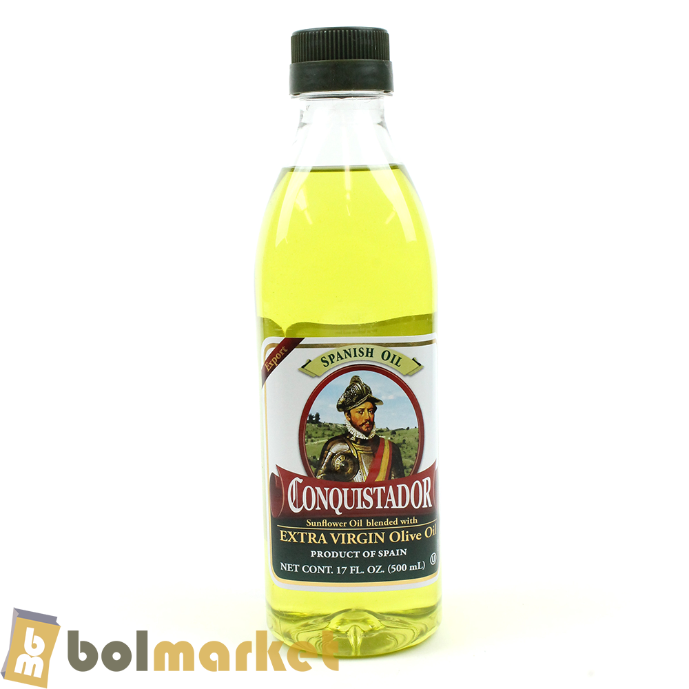 Conquistador - Sunflower Oil Blended with Extra Virgin Olive Oil - 17 fl oz (500mL)