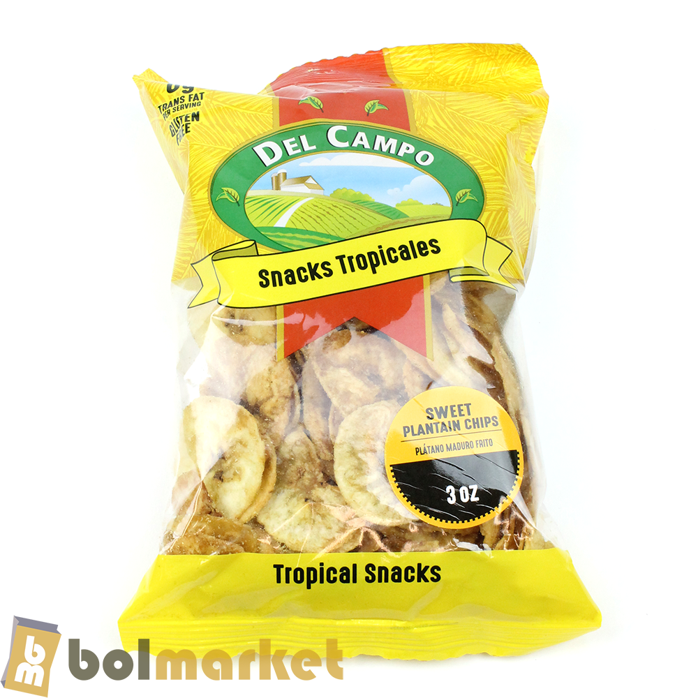 Del Campo - Sweet Plantain Snack - Plantain Chips - 3 oz (85.04g)