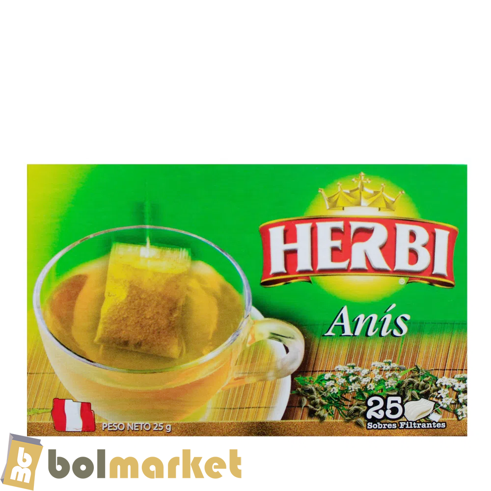 Herbi - Te Anis - Caja de 25 Sobres - 0.88 oz (25g)