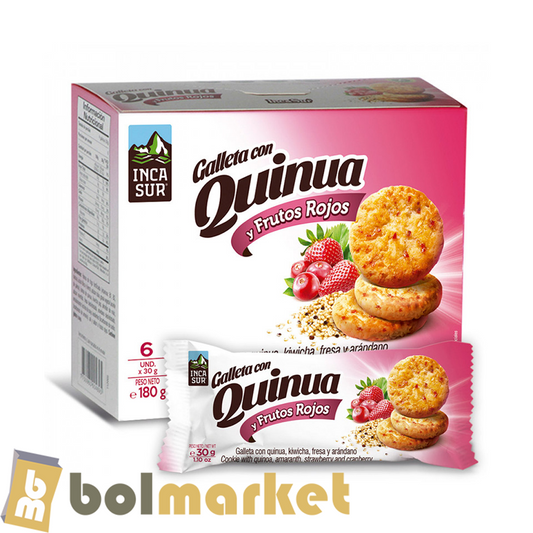 Inca Sur - Cookie with Quinoa and Red Fruits - 6.35 oz (180g)