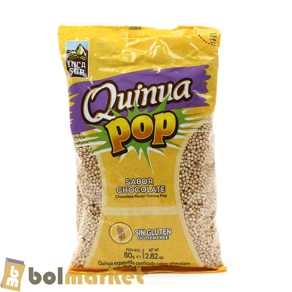 Inca Sur - Quinoa Pop - Chocolate Flavor - 2.82 oz (80g)