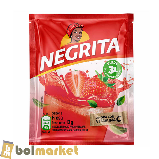 La Negrita - Strawberry Soft Drink - 0.45 oz (13g)