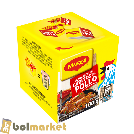 Maggi - Seasoning Chicken Cubes - Box of 25 cubes - 3.52 oz (100g)