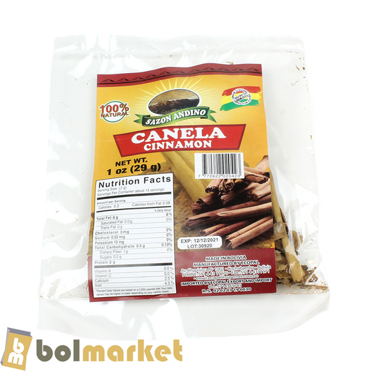 Andean Seasoning - Cinnamon - 1 oz (29g)