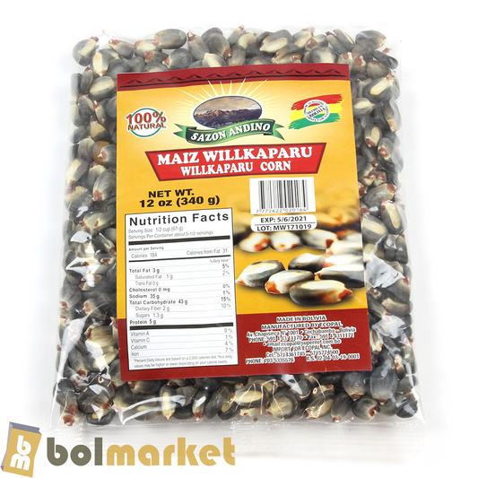 Andean Seasoning - Willkaparu Corn with Husk - 12 oz (340g)
