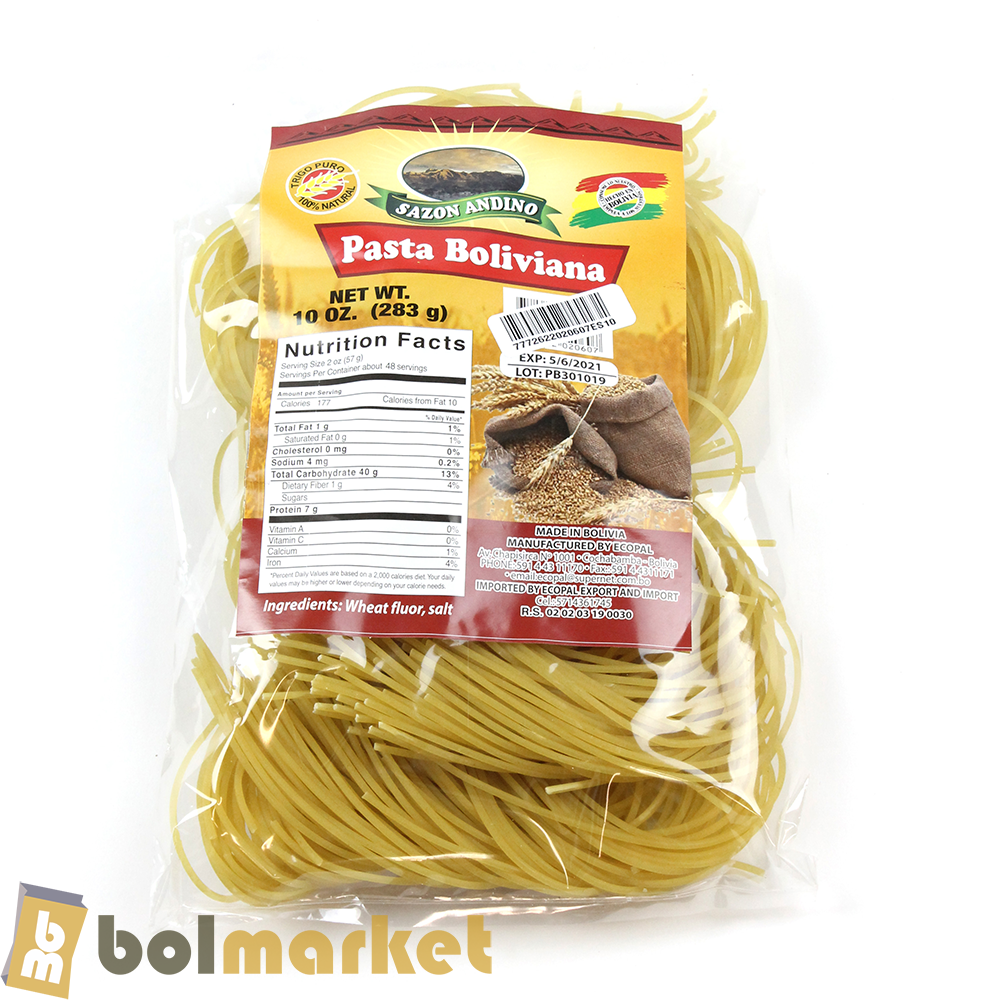 Sazon Andino - Bolivian Pasta - Spaghetti - 10 oz (283g)