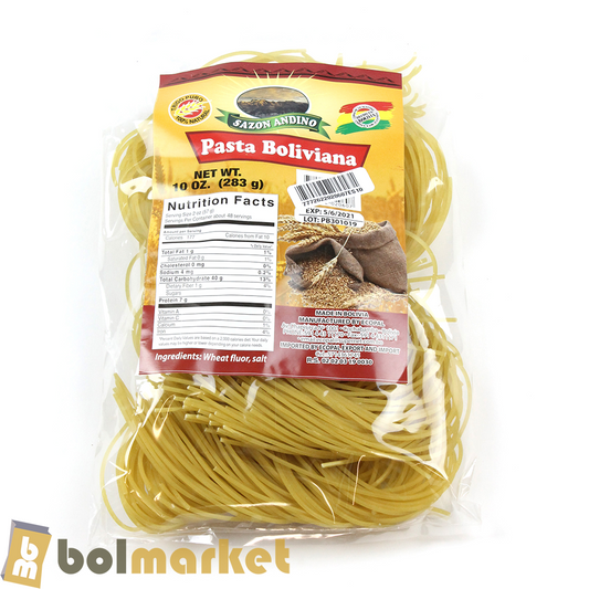 Sazon Andino - Pasta Boliviana - Espaguetti - 10 oz (283g)