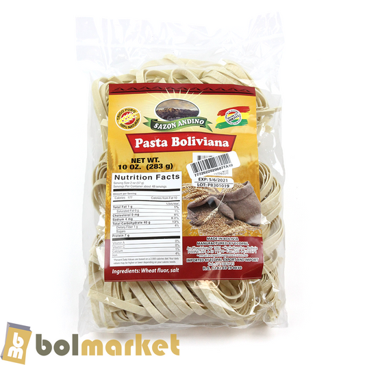 Sazon Andino - Pasta Boliviana - Tallarin - 10 oz (283g)