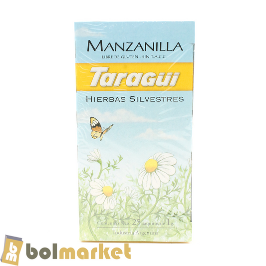 Taragui - Manzanilla - Caja de 25 saquitos