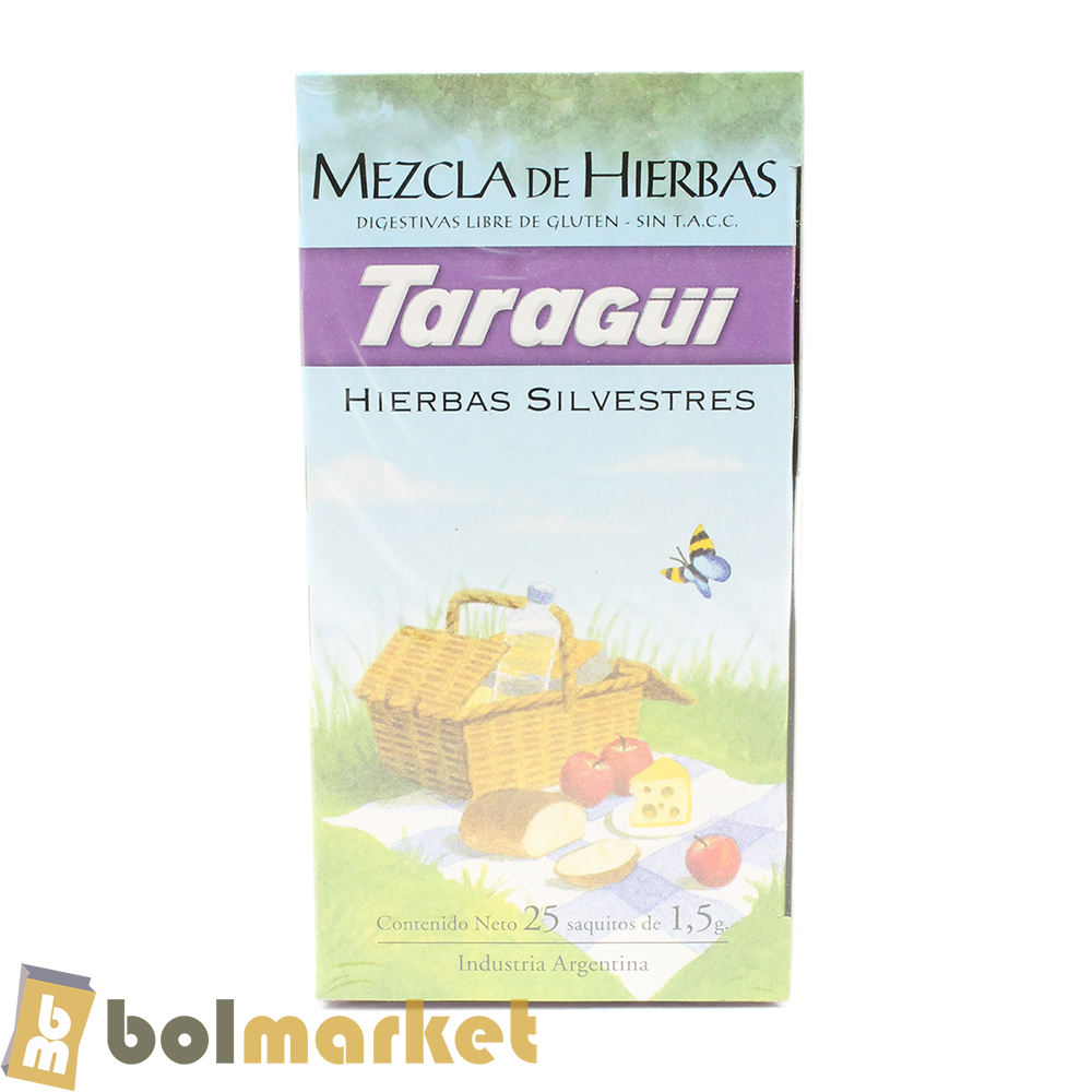 Taragui - Mixture of Digestive Herbs - Box of 25 sachets