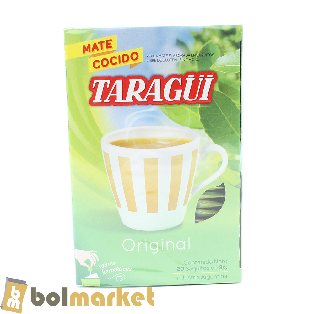 Taragui - Original Mate Cooked - Box of 20 Sachets